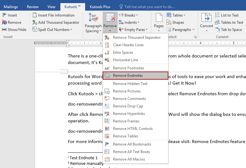 add footnotes and endnotes in word 2016 for mac